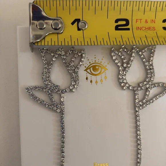 Eye Candy Los Angeles luxe collection large drop earrings for pierced ears NIB - Picture 3 of 8